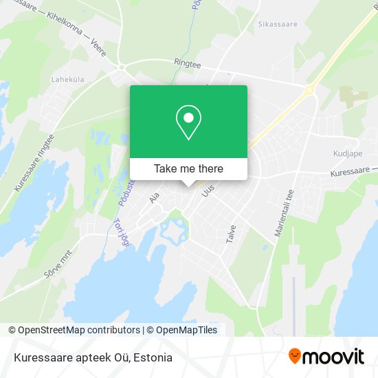 Карта Kuressaare apteek Oü