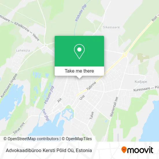 Карта Advokaadibüroo Kersti Põld Oü