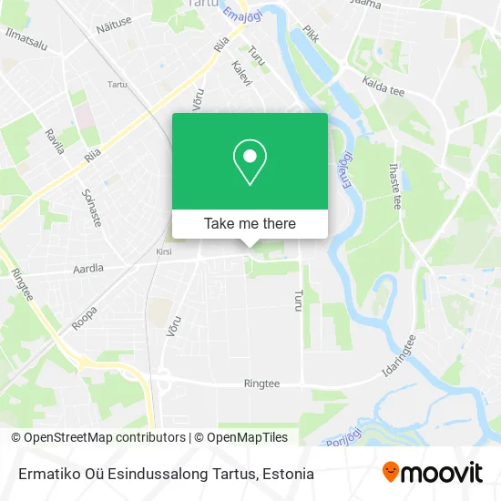 Карта Ermatiko Oü Esindussalong Tartus
