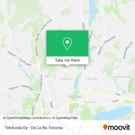 Tekikoda Oy - De La Ro map