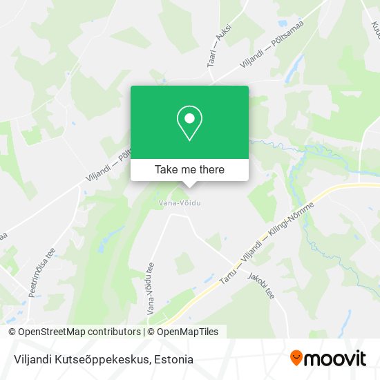 Viljandi Kutseõppekeskus map