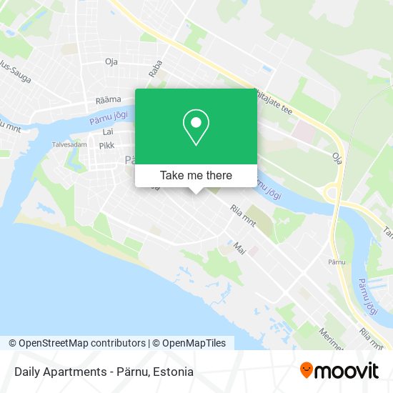 Карта Daily Apartments - Pärnu