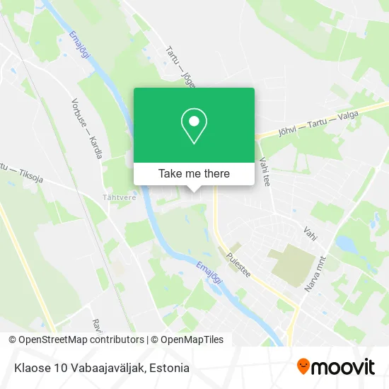 Карта Klaose 10 Vabaajaväljak