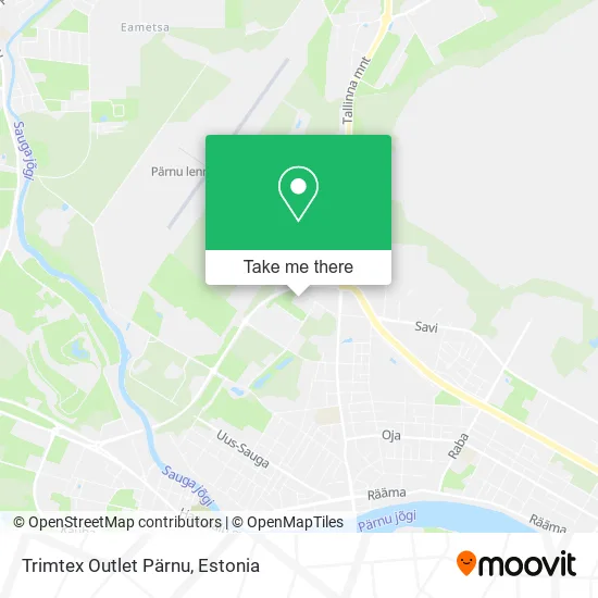 Карта Trimtex Outlet Pärnu