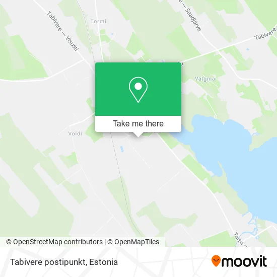 Карта Tabivere postipunkt