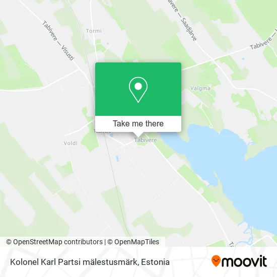 Карта Kolonel Karl Partsi mälestusmärk