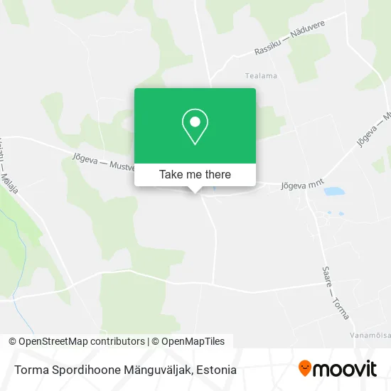 Карта Torma Spordihoone Mänguväljak