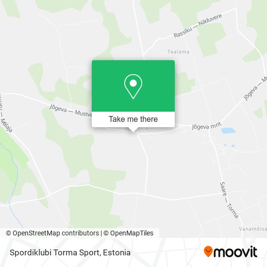 Карта Spordiklubi Torma Sport