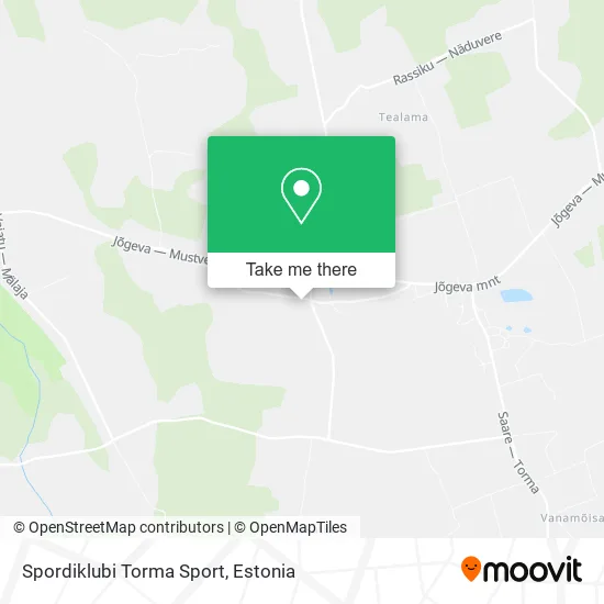 Карта Spordiklubi Torma Sport