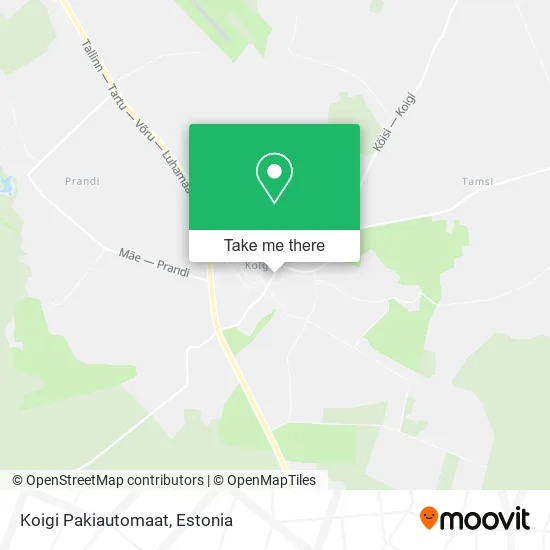 Карта Koigi Pakiautomaat