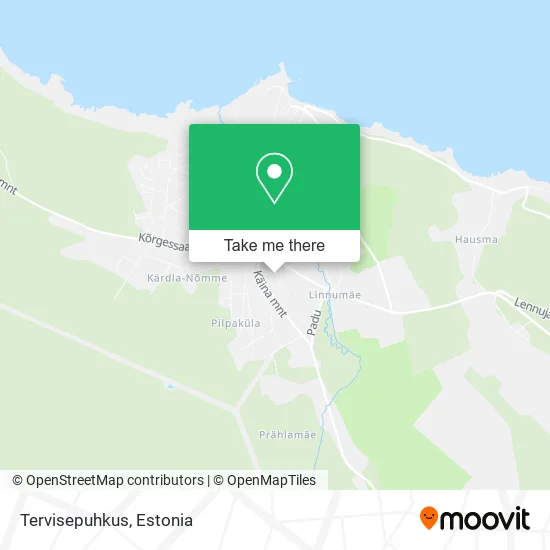 Карта Tervisepuhkus