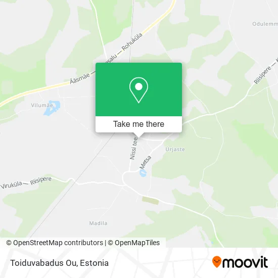 Карта Toiduvabadus Ou