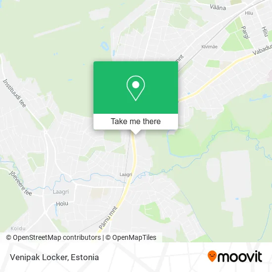 Карта Venipak Locker