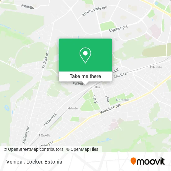 Карта Venipak Locker