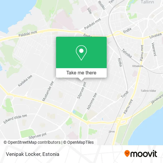 Карта Venipak Locker