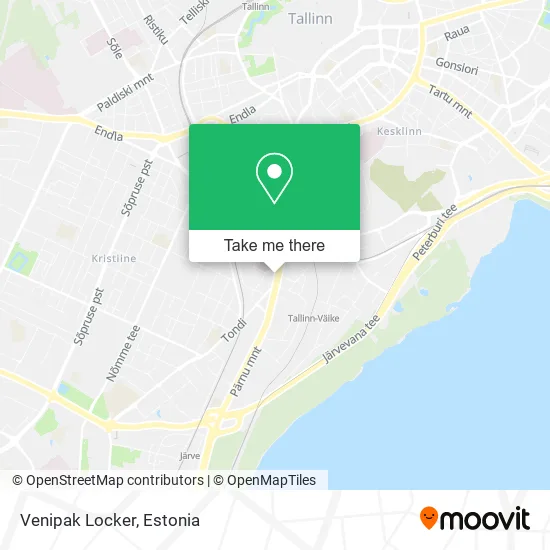Карта Venipak Locker