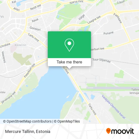 Карта Mercure Tallinn