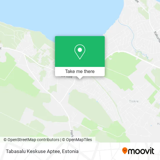 Карта Tabasalu Keskuse Aptee
