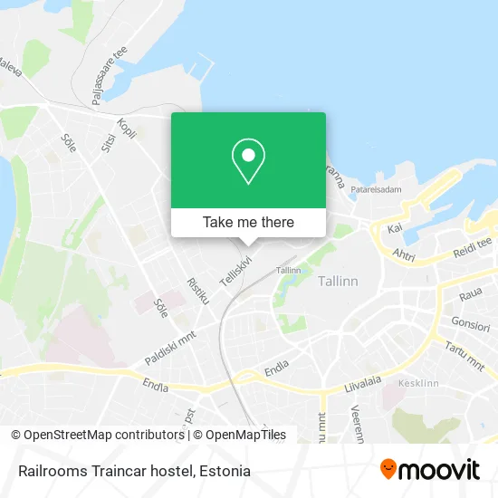 Карта Railrooms Traincar hostel