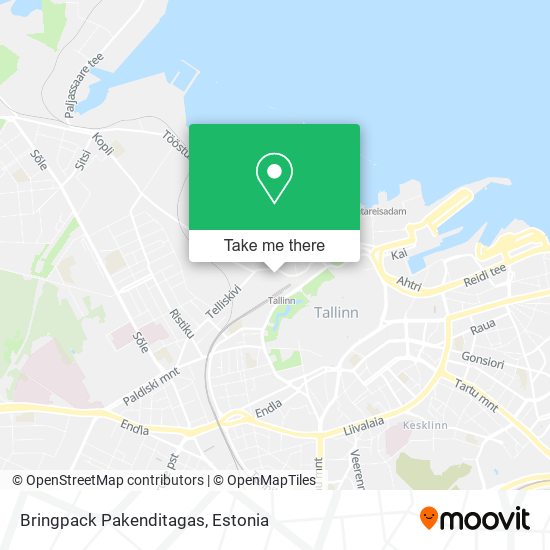 Bringpack Pakenditagas map