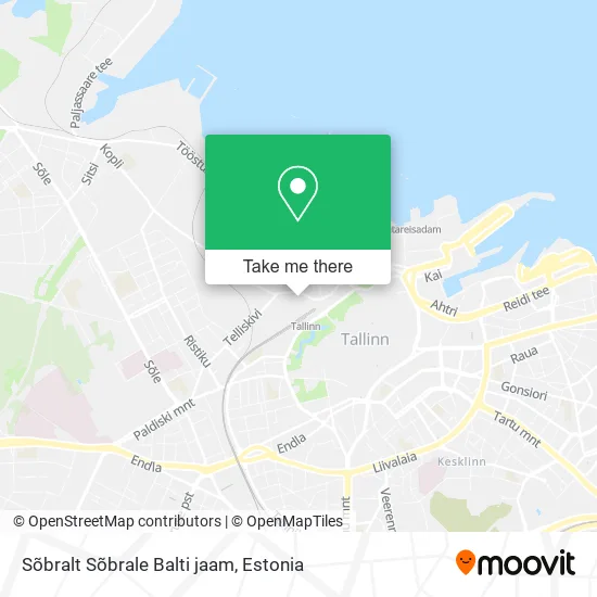 Карта Sõbralt Sõbrale Balti jaam