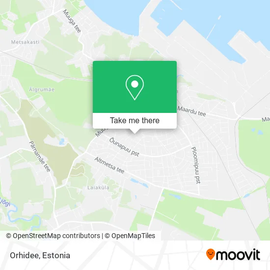 Orhidee map