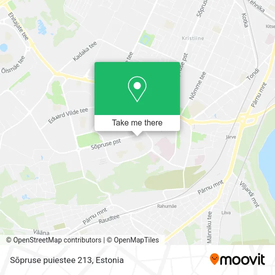 Карта Sõpruse puiestee 213