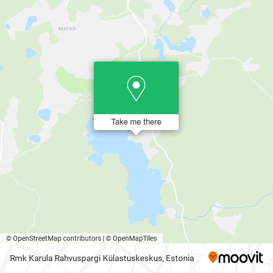 Карта Rmk Karula Rahvuspargi Külastuskeskus