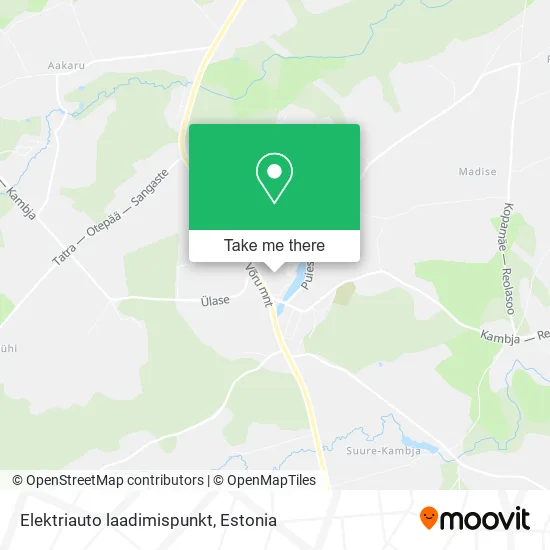 Карта Elektriauto laadimispunkt