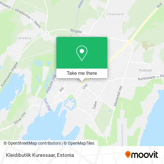 Карта Kleidibutiik Kuressaar