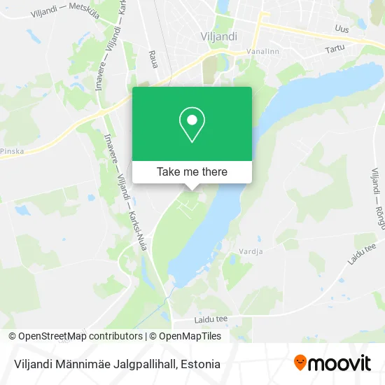 Viljandi Männimäe Jalgpallihall map
