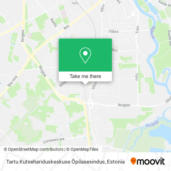 Карта Tartu Kutsehariduskeskuse Õpilasesindus