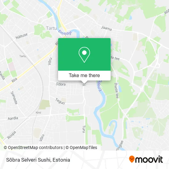 Карта Sõbra Selveri Sushi