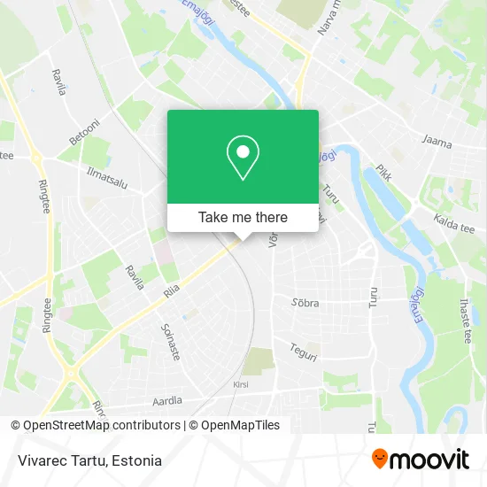 Vivarec Tartu map