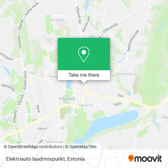 Карта Elektriauto laadimispunkt