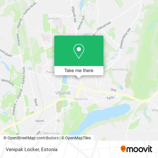 Карта Venipak Locker