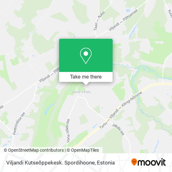 Viljandi Kutseõppekesk. Spordihoone map