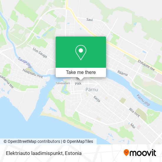 Elektriauto laadimispunkt map