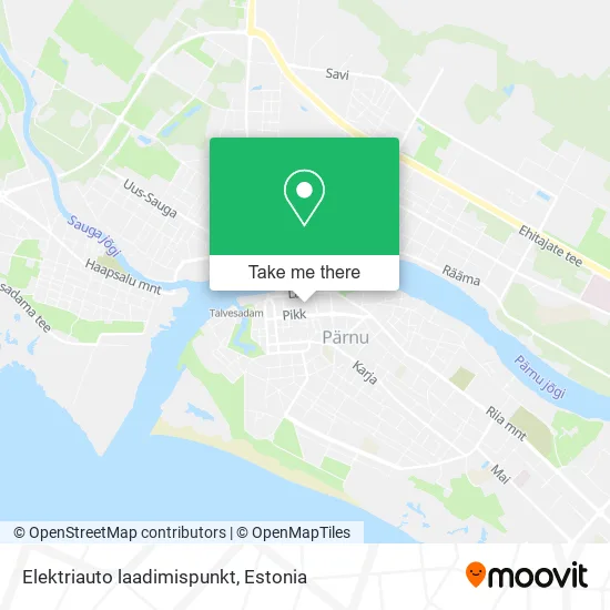 Карта Elektriauto laadimispunkt