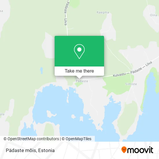 Карта Pädaste mõis
