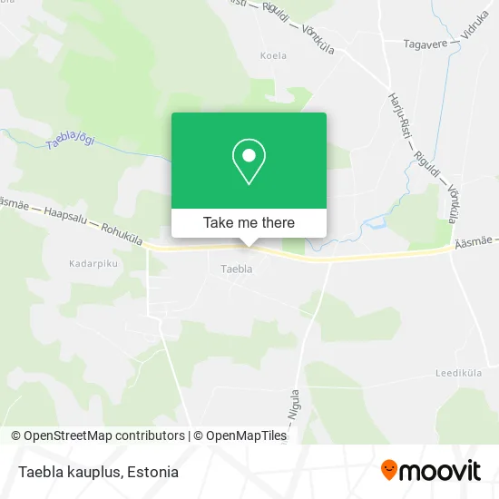 Карта Taebla kauplus