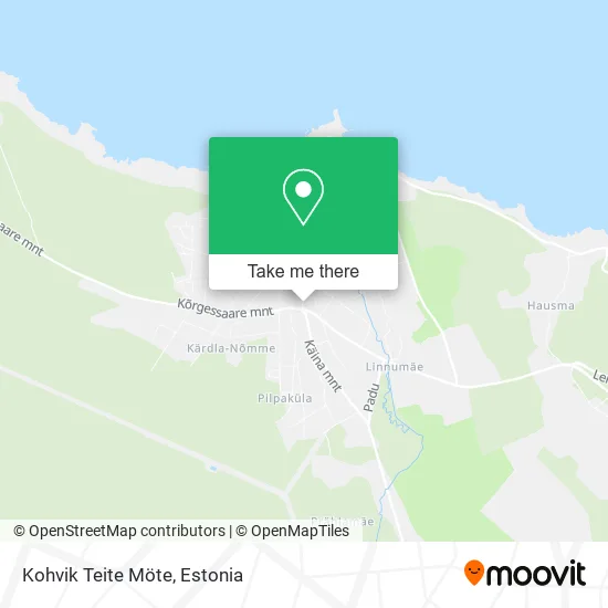 Карта Kohvik Teite Möte