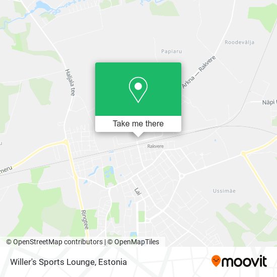 Willer's Sports Lounge map
