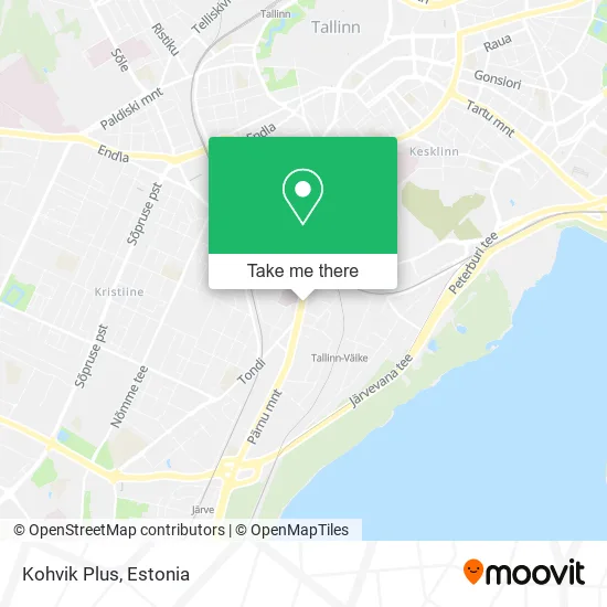 Карта Kohvik Plus