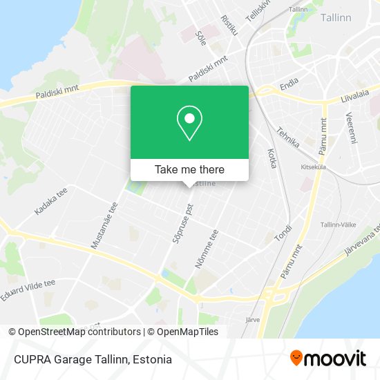 CUPRA Garage Tallinn map