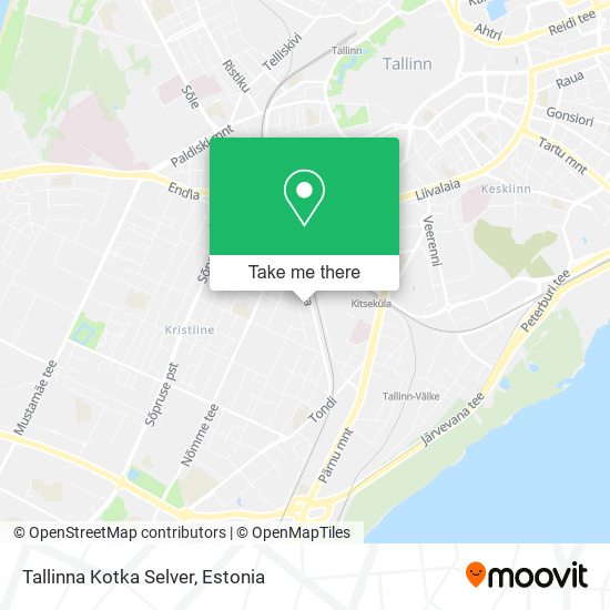 Карта Tallinna Kotka Selver