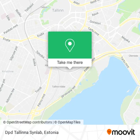 Карта Dpd Tallinna Synlab