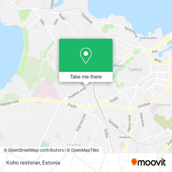 Карта Koho restoran