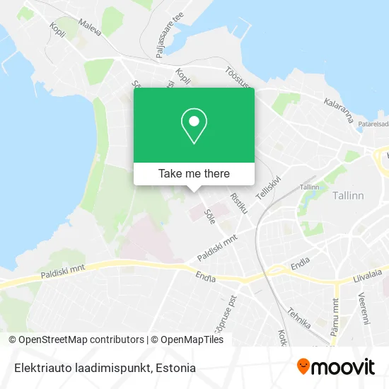 Карта Elektriauto laadimispunkt