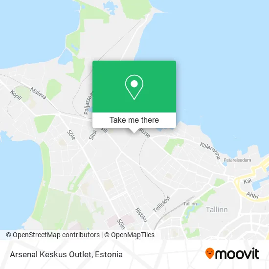 Карта Arsenal Keskus Outlet